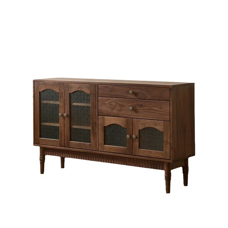 North American black walnut dining side cabinet, storage against the wall, integrated household
North American black walnut dining side cabinet, storage against the wall, integrated household