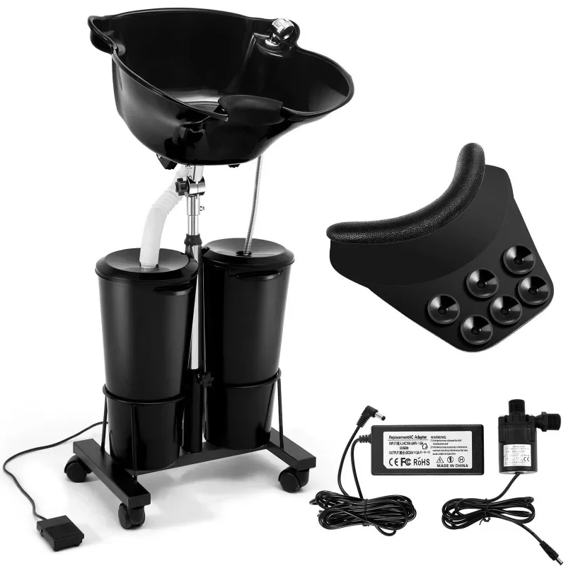 Double bucket mobile shampoo basin, simple home use, flush basin barber shop, hair salon, special sitting, salon basin
Double bucket mobile shampoo basin, simple home use, flush basin barber shop, hair salon, special sitting, salon basin