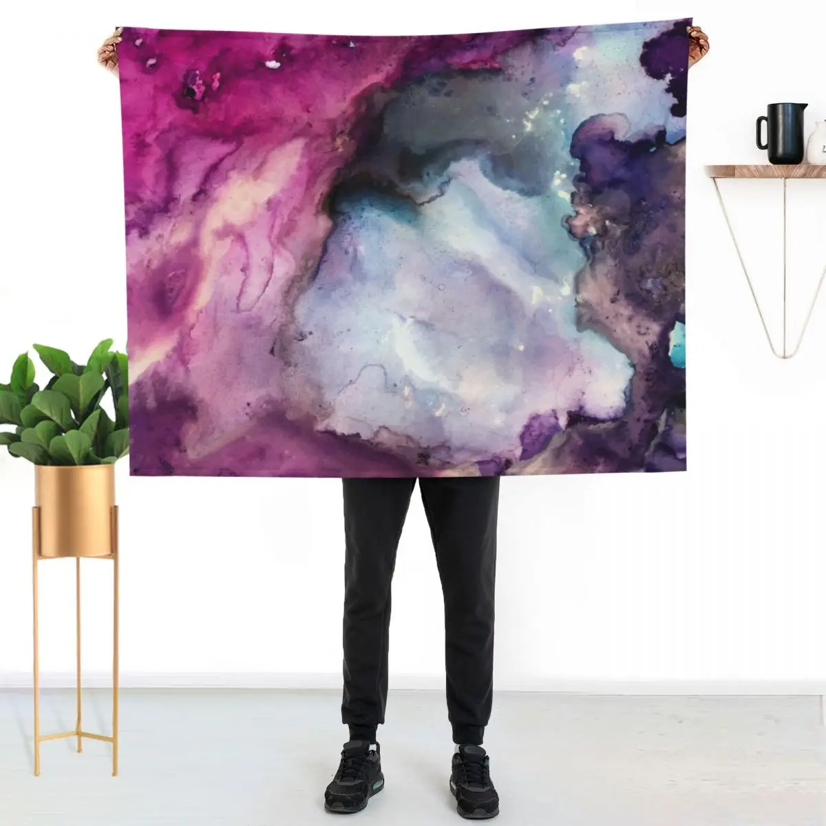 Purple Fusion - Mixed Media Painting Throw Blanket Decorative Soft Throw Blanket for Couch Sofa
Purple Fusion - Mixed Media Painting Throw Blanket Decorative Soft Throw Blanket for Couch Sofa