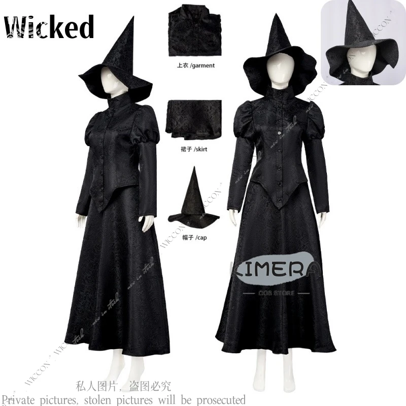 Halloween 2024 Wicked Cosplay Costume Witch Stage Costumes Female Magician Clothing And Hats New Woman Role Play Full Set
Halloween 2024 Wicked Cosplay Costume Witch Stage Costumes Female Magician Clothing And Hats New Woman Role Play Full Set
