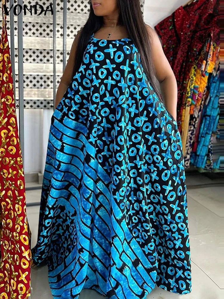 Plus Size 5XL VONDA Women Summer Maxi Dress Sleeveless Tank Bohemian Long Sundress 2025 O-Neck Party Vestidos O-Neck Casual Robe
Plus Size 5XL VONDA Women Summer Maxi Dress Sleeveless Tank Bohemian Long Sundress 2025 O-Neck Party Vestidos O-Neck Casual Robe