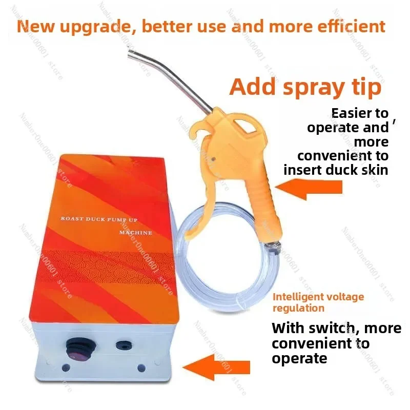 Electric Duck Inflator Machine Roasted Duck Goose Air Pump Commercial High-Pressure Automatic Manual Inflator
Electric Duck Inflator Machine Roasted Duck Goose Air Pump Commercial High-Pressure Automatic Manual Inflator