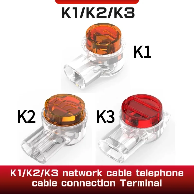 100PCS K1 K2 K3 Wire Splice Connector Waterproof Uy Gel Filled Wire Button Connector Clear Phone Splice Network Cable
100PCS K1 K2 K3 Wire Splice Connector Waterproof Uy Gel Filled Wire Button Connector Clear Phone Splice Network Cable