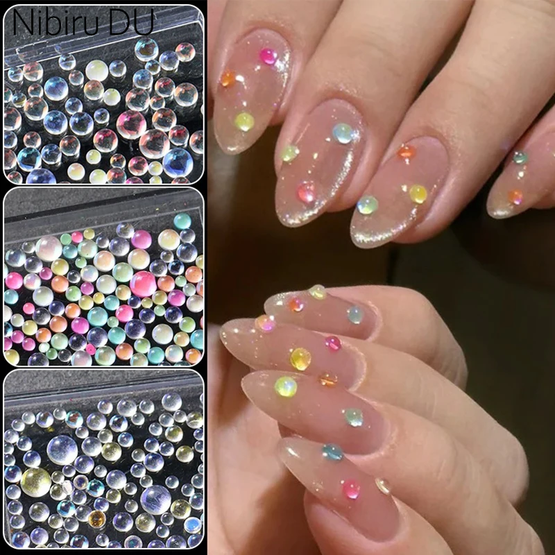 Candy Colors Mixed Size Nail Rhinestones Round Clear Glass Crystal Bead Hemispherical 3D Nail Art Decorations DIY Accessories
Candy Colors Mixed Size Nail Rhinestones Round Clear Glass Crystal Bead Hemispherical 3D Nail Art Decorations DIY Accessories