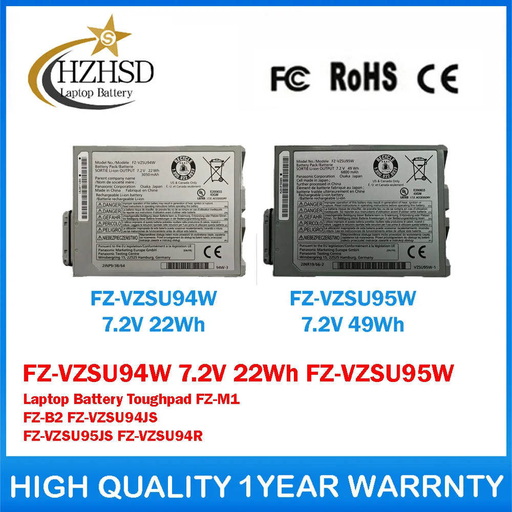 FZ-VZSU94W 7.2V 22Wh FZ-VZSU95W 7.2V 49Wh Genuine Original Laptop Battery For Panasonic Toughpad FZ-M1 FZ-VZSU94JS FZ-VZSU95JS
FZ-VZSU94W 7.2V 22Wh FZ-VZSU95W 7.2V 49Wh Genuine Original Laptop Battery For Panasonic Toughpad FZ-M1 FZ-VZSU94JS FZ-VZSU95JS