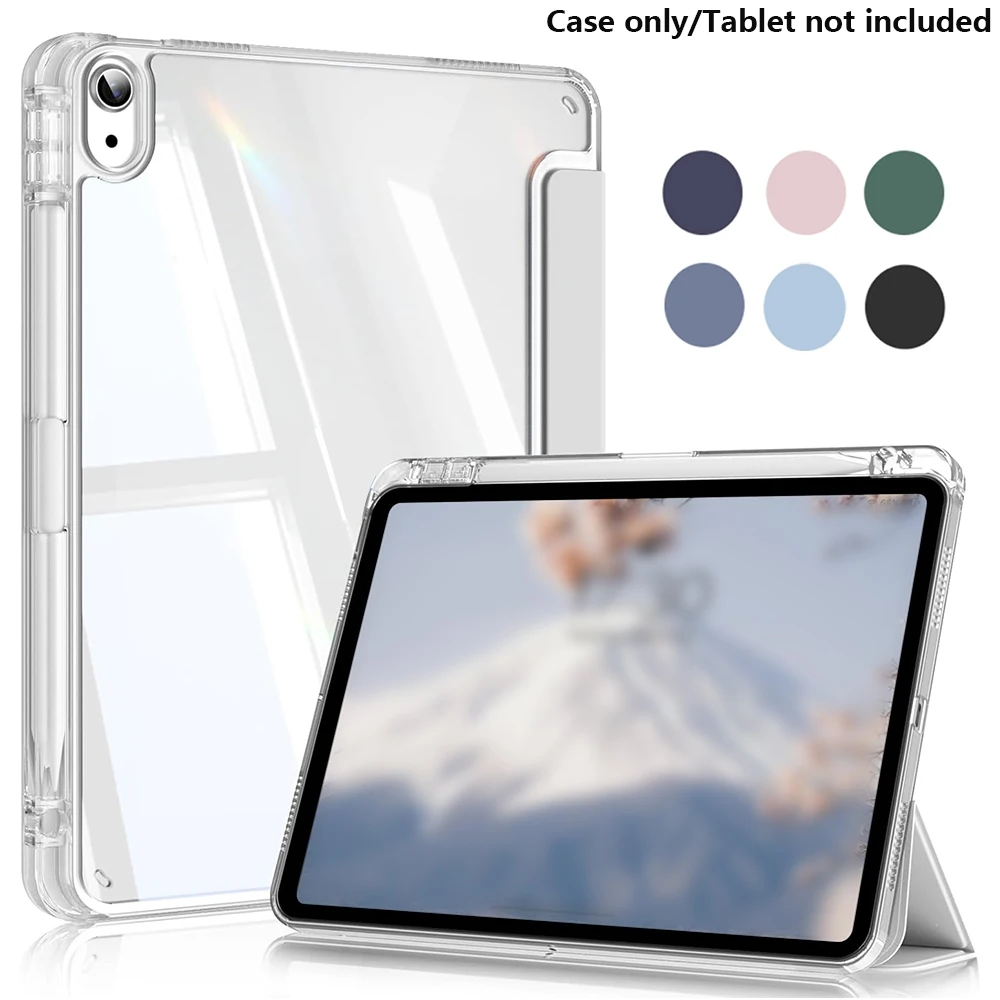 for iPad (A16) 11th Generation Case 11 Inch 2025, iPad 10th Generation Case 10.9 Inch 2022 with Pencil Holder, Clear Back Shell
for iPad (A16) 11th Generation Case 11 Inch 2025, iPad 10th Generation Case 10.9 Inch 2022 with Pencil Holder, Clear Back Shell