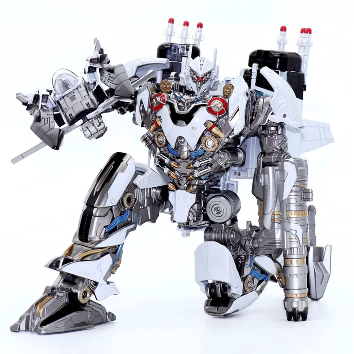 LS01 Nitro ZEUS Transformation Robot 27cm Action Figure Collection Anime Movie Deformation JAS-39 Airplane Model Toy For Gift
LS01 Nitro ZEUS Transformation Robot 27cm Action Figure Collection Anime Movie Deformation JAS-39 Airplane Model Toy For Gift