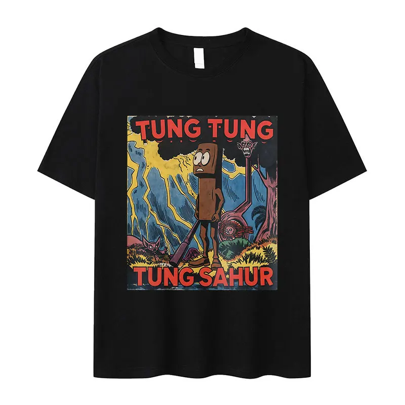 Funny Tung Tung Tung Sahur Italian Brainrot Meme T-Shirt Unisex Vintage Oversized Cotton T Shirt Summer O-Neck Short Sleeve Tees
Funny Tung Tung Tung Sahur Italian Brainrot Meme T-Shirt Unisex Vintage Oversized Cotton T Shirt Summer O-Neck Short Sleeve Tees