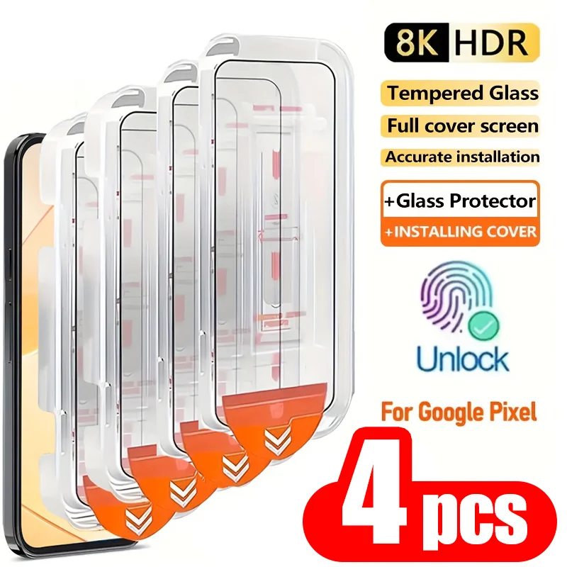 4Pcs HD For Google Pixel 9 10 Pro XL 8 Pro Tempered Glass Screen Protector Pixel 9A 7A 6A 7 8A 10 Easy Install Auto Installation
4Pcs HD For Google Pixel 9 10 Pro XL 8 Pro Tempered Glass Screen Protector Pixel 9A 7A 6A 7 8A 10 Easy Install Auto Installation