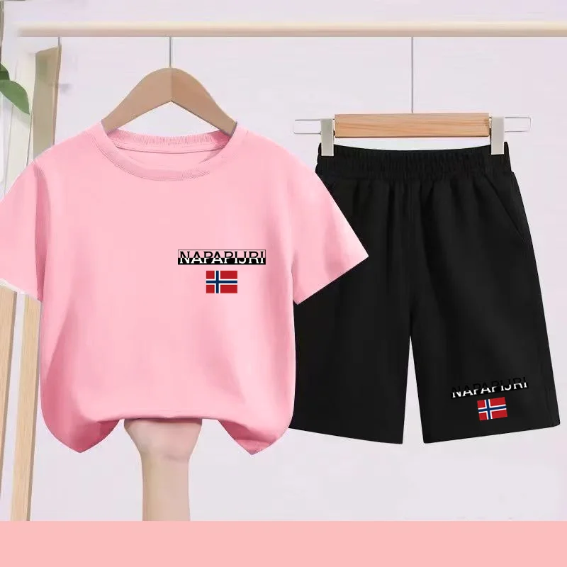 Summer Brand White T-shirt+Shorts Two-piece set Kids New Clothing Fashion Letter Boy Girl3-12Yrs Sports Short-sleeved Casual Set
Summer Brand White T-shirt+Shorts Two-piece set Kids New Clothing Fashion Letter Boy Girl3-12Yrs Sports Short-sleeved Casual Set