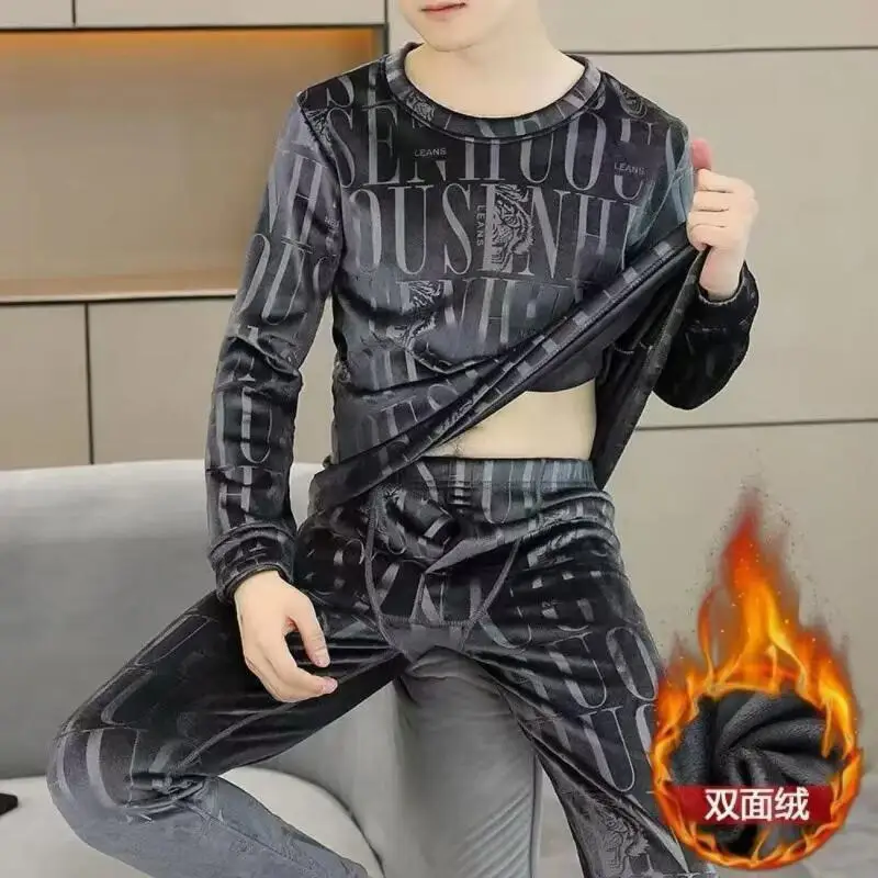 New Winter Thermal Underwear 2025 Men Round Neck First Layer 2 Pieces Under Panties and Undershirts Keep Warm Clothing Elastic
New Winter Thermal Underwear 2025 Men Round Neck First Layer 2 Pieces Under Panties and Undershirts Keep Warm Clothing Elastic