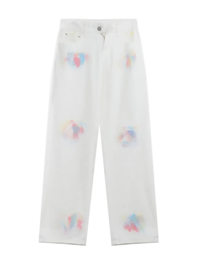 Summer New Fashion Women's Premium Tie Dye White Jeans Female Empire Waist Streetwear Ulzzang Casual Loose Wide Leg Denim Pants
Summer New Fashion Women's Premium Tie Dye White Jeans Female Empire Waist Streetwear Ulzzang Casual Loose Wide Leg Denim Pants