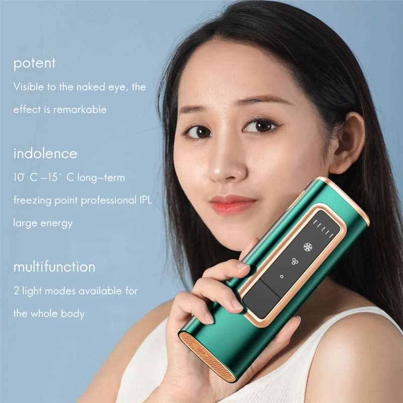 Ice Sensation Hair Remover Painless Hair Removal Instrument Foot Hair Growth Inhibition Instrument For Woman EU Plug
Ice Sensation Hair Remover Painless Hair Removal Instrument Foot Hair Growth Inhibition Instrument For Woman EU Plug