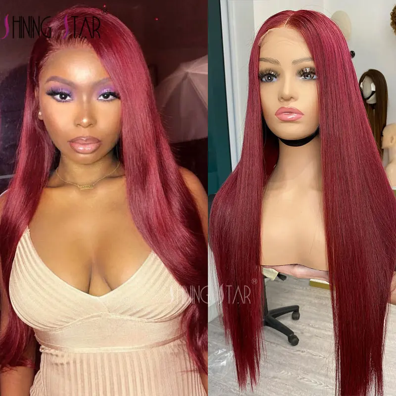 99J Burgundy 13X4 Hd Lace Front Human Hair Wig Brazilian Red Straight Lace Front Wigs Colored Human Hair Wigs For Black Women
99J Burgundy 13X4 Hd Lace Front Human Hair Wig Brazilian Red Straight Lace Front Wigs Colored Human Hair Wigs For Black Women