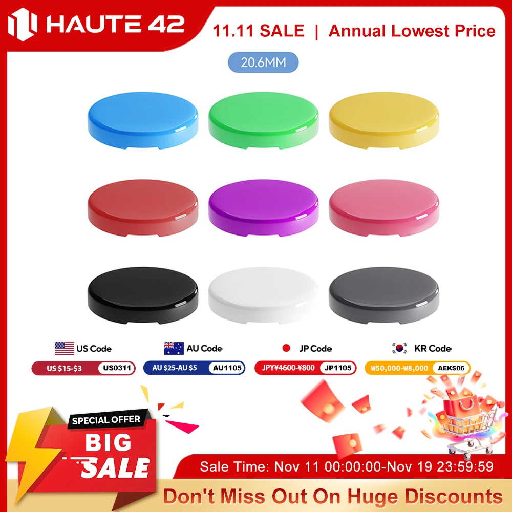 Haute42 Hitbox Cross Keycaps for Leverless Arcade Controller Mini Hitbox Button Caps Colorful DIY 20.6mm Low Profile Keycaps 8PC
Haute42 Hitbox Cross Keycaps for Leverless Arcade Controller Mini Hitbox Button Caps Colorful DIY 20.6mm Low Profile Keycaps 8PC