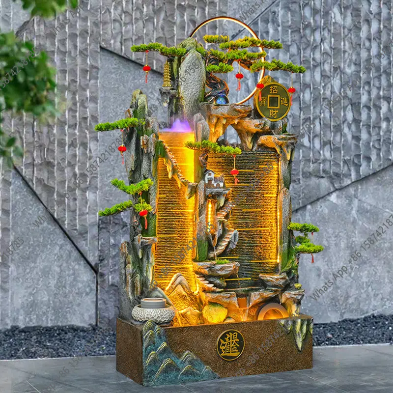 Flowing water wall courtyard water curtain wall flowing circulating water ornament landscape landing rockery
Flowing water wall courtyard water curtain wall flowing circulating water ornament landscape landing rockery