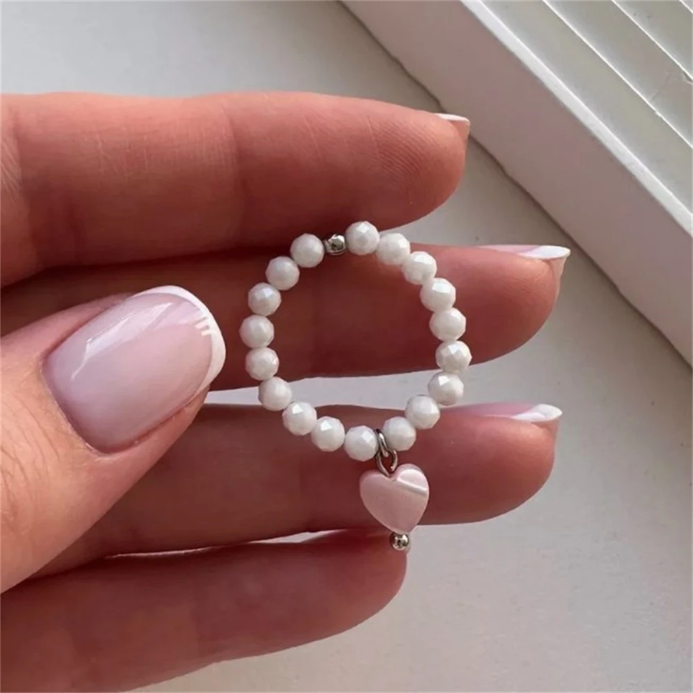 1PCS Intage Originality String Of Beads Elastic Cord Heart Shape Pendant Rings For Women Elegant Round Bead Rings Jewelry Gift
1PCS Intage Originality String Of Beads Elastic Cord Heart Shape Pendant Rings For Women Elegant Round Bead Rings Jewelry Gift
