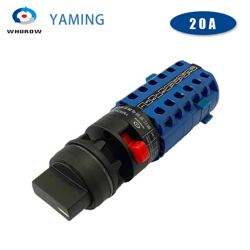 Монтаж с одним отверстием 22 мм, 6 полюсов, 0-7 позиций, 20 А, кулачковый поворотный переключатель YMW26 LW28 LW26-20S/6
Монтаж с одним отверстием 22 мм, 6 полюсов, 0-7 позиций, 20 А, кулачковый поворотный переключатель YMW26 LW28 LW26-20S/6