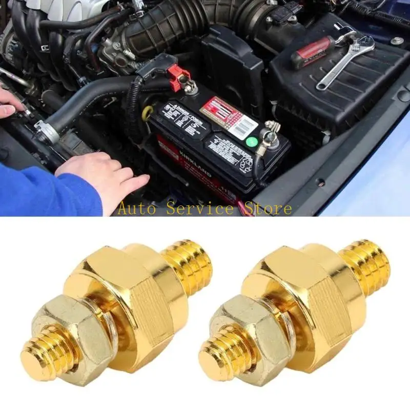 462A Universal Brass Top Post Short Side Post Battery Compression Terminal Adapter 2x
462A Universal Brass Top Post Short Side Post Battery Compression Terminal Adapter 2x