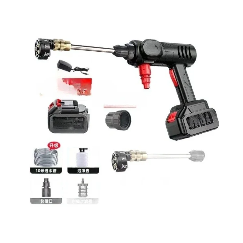 Wireless electric car wash water gun flushing high pressure water grab car wash machine household lithium battery water gun 
Wireless electric car wash water gun flushing high pressure water grab car wash machine household lithium battery water gun