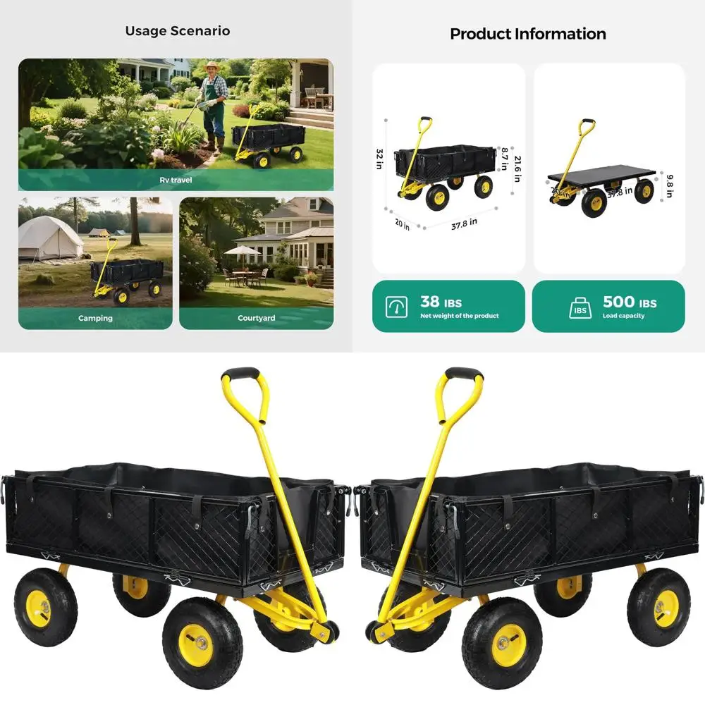 Складная садовая тележка из сетчатой стали емкостью 500 фунтов со съемными боками и нескользящим основанием — модернизированная
Складная садовая тележка из сетчатой стали емкостью 500 фунтов со съемными боками и нескользящим основанием — модернизированная