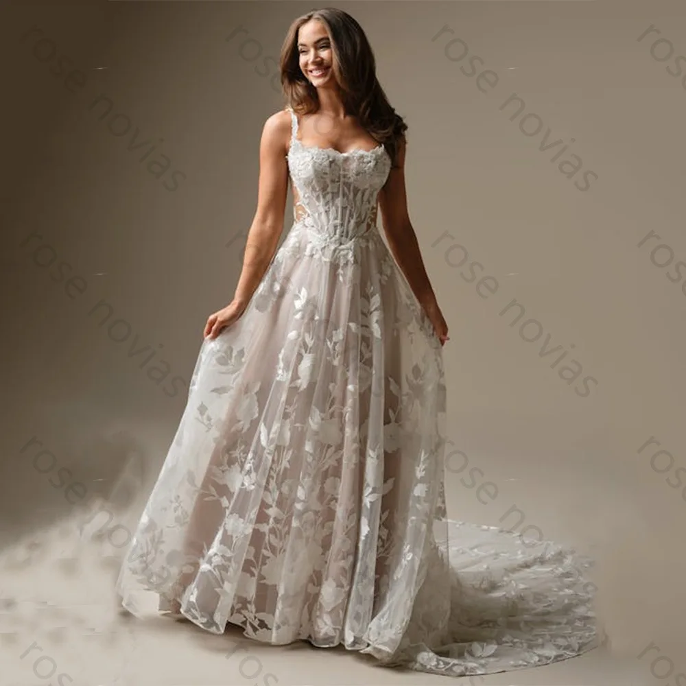 Customized White Wedding Dresses Tulle Square Collar Sleeveless High Quality A-Line for Floor Length Appliques for House Party
Customized White Wedding Dresses Tulle Square Collar Sleeveless High Quality A-Line for Floor Length Appliques for House Party