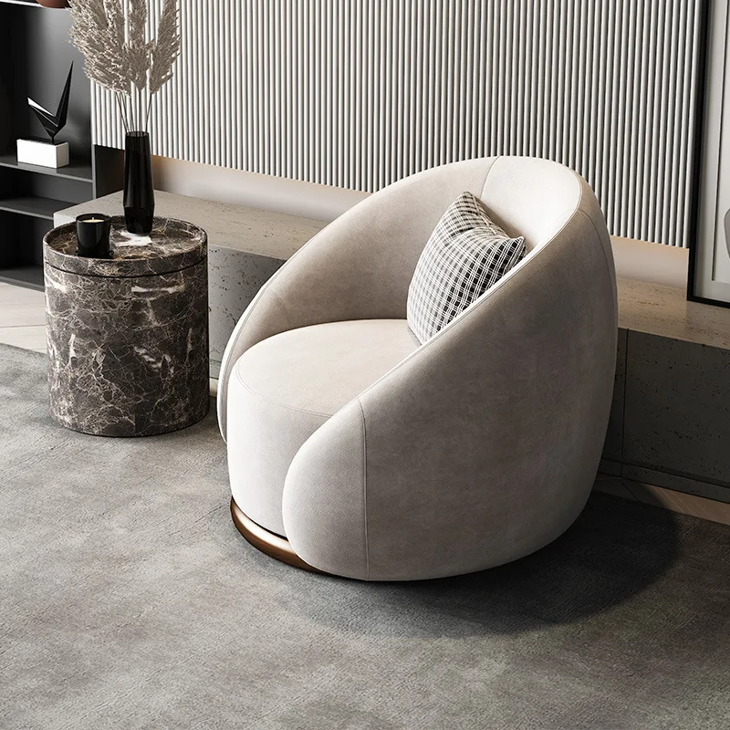 Nordic Luxury Casual Chair Designer Living Room Balcony Lazy Fabric Rotatable Sofa Minimalist Single Person Tiger Chair
Nordic Luxury Casual Chair Designer Living Room Balcony Lazy Fabric Rotatable Sofa Minimalist Single Person Tiger Chair