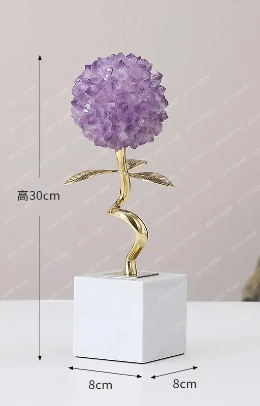 HFlower ball natural amethyst ornament light luxury high-end living room TV cabinet entrance housewarming new home
HFlower ball natural amethyst ornament light luxury high-end living room TV cabinet entrance housewarming new home