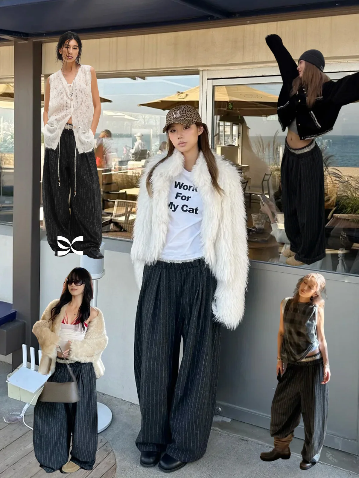 Low Waist Wide Leg Pants Autumn Winter Knitted Waist Circles And Squares Faion Casual Sle Drapey Wool Blend Trousers
Low Waist Wide Leg Pants Autumn Winter Knitted Waist Circles And Squares Faion Casual Sle Drapey Wool Blend Trousers