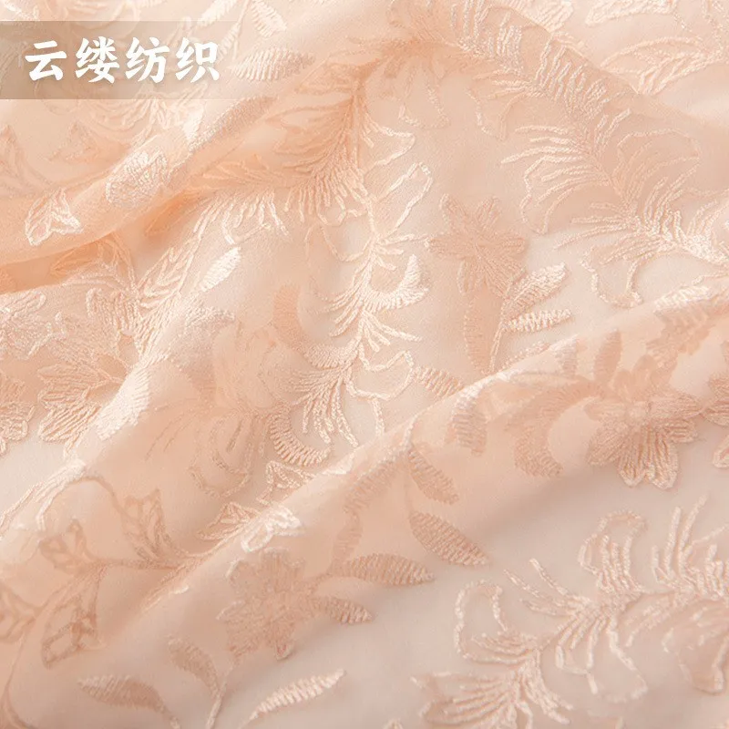 Silk embroidery Qiaoqi fabric base cotton thread light luxury dress
Silk embroidery Qiaoqi fabric base cotton thread light luxury dress