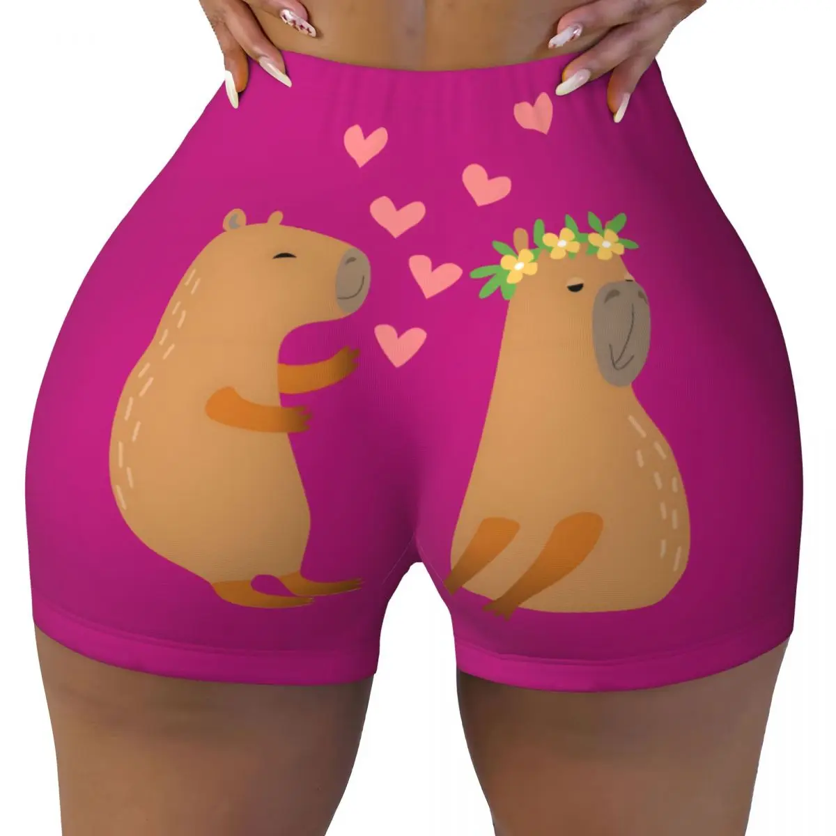Custom Cute Cartoon Capibaras In Love Valentines Day Workout Running Volleyball Shorts for Women Gym Yoga Shorts
Custom Cute Cartoon Capibaras In Love Valentines Day Workout Running Volleyball Shorts for Women Gym Yoga Shorts