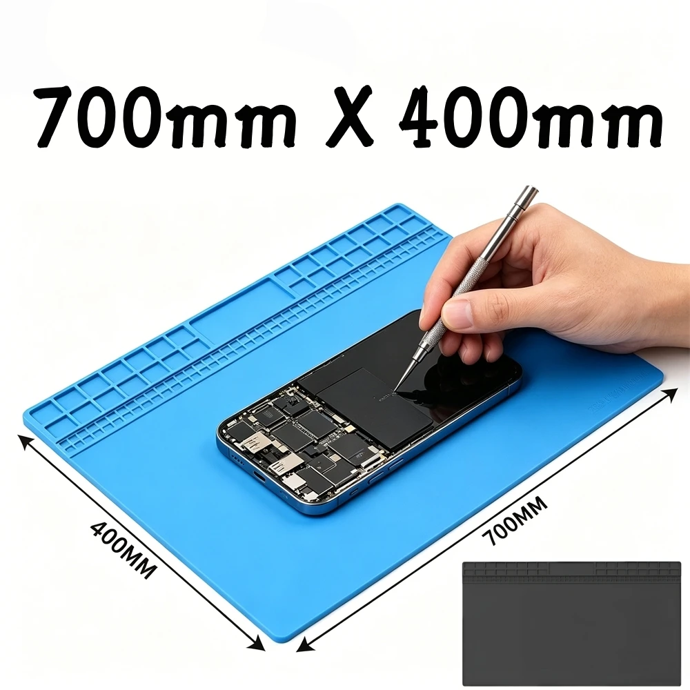 S-713 Extra Large Mobile Phone Repair Work Mat High Temperature Resistant Maintenance Platform PCB CHIP IC Insulation Pad Work
S-713 Extra Large Mobile Phone Repair Work Mat High Temperature Resistant Maintenance Platform PCB CHIP IC Insulation Pad Work