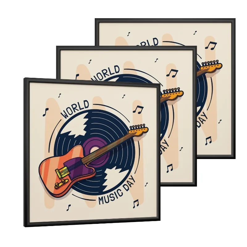 3pcs/Set 31x31cm Record Frame Black Vinyl Frames for Inch LP Record with Cove Easy Installation Picture Frame Wall Display Decor
3pcs/Set 31x31cm Record Frame Black Vinyl Frames for Inch LP Record with Cove Easy Installation Picture Frame Wall Display Decor