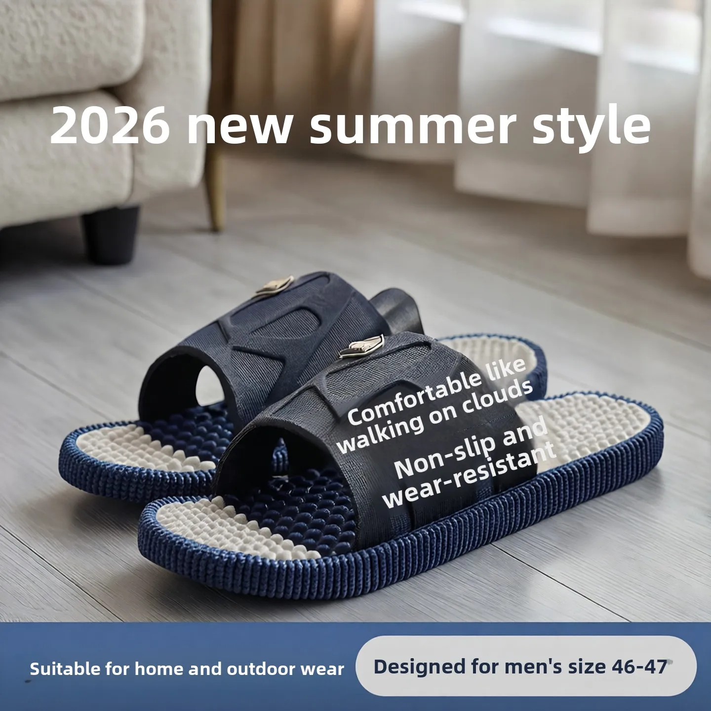 Men's Summer Slip-On Slippers Indoor Home Anti-Slip Outdoor Wearable Comfortable Home Slippers Casual Slippers EVA Material
Men's Summer Slip-On Slippers Indoor Home Anti-Slip Outdoor Wearable Comfortable Home Slippers Casual Slippers EVA Material