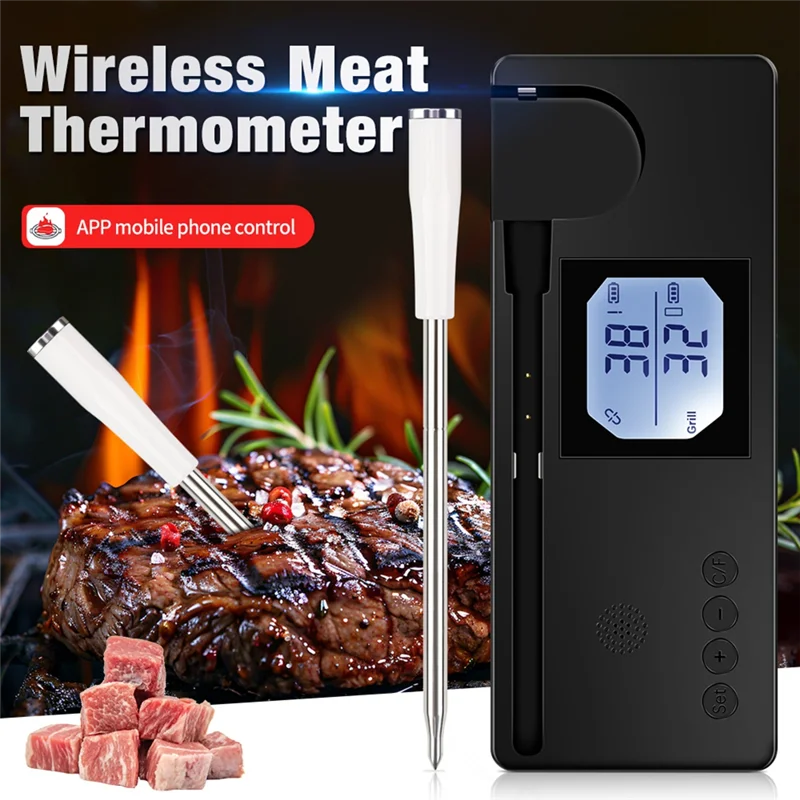T99C-беспроводной термометр для мяса, умный цифровой Bluetooth-термометр для барбекю, приложение для мобильного управления, тестер температуры пищевых продуктов
T99C-беспроводной термометр для мяса, умный цифровой Bluetooth-термометр для барбекю, приложение для мобильного управления, тестер температуры пищевых продуктов