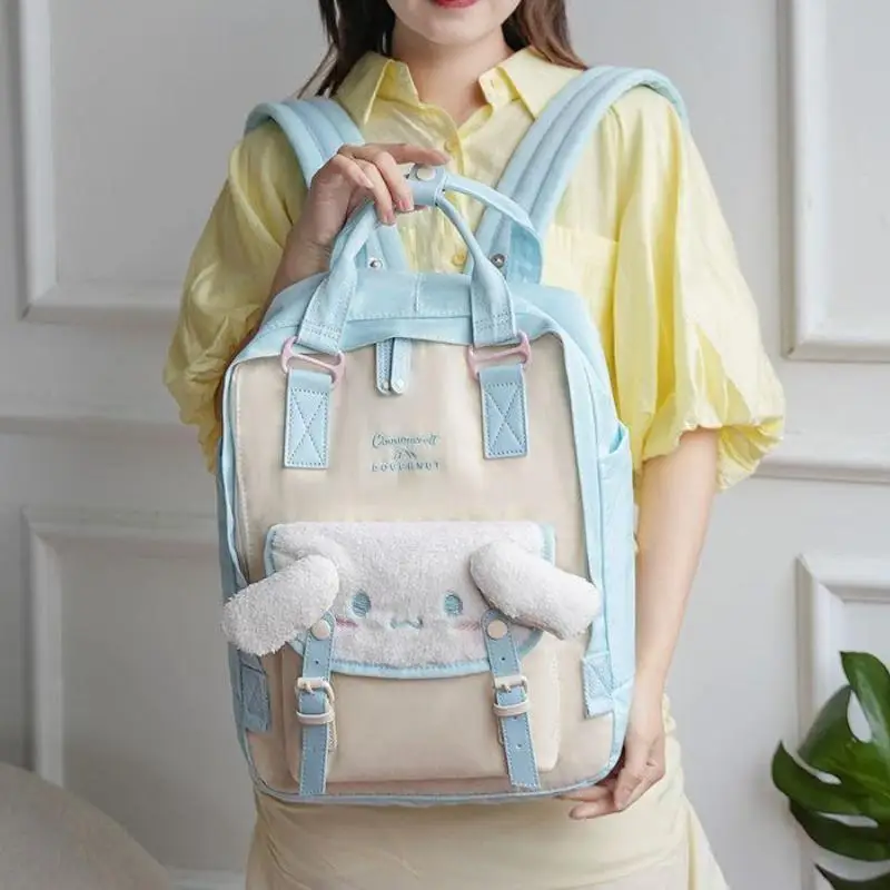 Good-Looking Sanrios Kuromi Cinnamoroll Schoolbag Children Backpack Computer Backpack Lighten The Burden Fashion Handbag
Good-Looking Sanrios Kuromi Cinnamoroll Schoolbag Children Backpack Computer Backpack Lighten The Burden Fashion Handbag