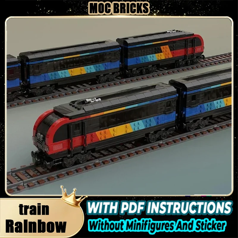 Railway Train Model Moc Building Blocks Rainbow Locomotive Model Technology Brick DIY Assembly Construction Toy Holiday Gifts
Railway Train Model Moc Building Blocks Rainbow Locomotive Model Technology Brick DIY Assembly Construction Toy Holiday Gifts