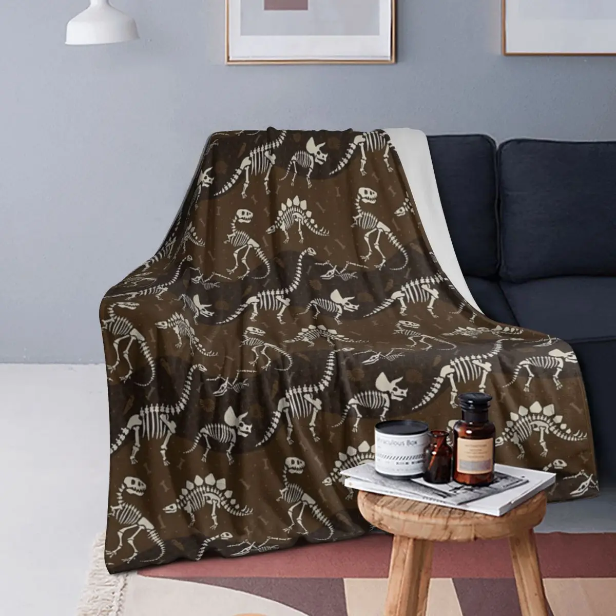 Dinosaur Fossil Pattern Blanket Soft Warm Flannel Throw Blanket Plush for Bed Living room Picnic Travel Home Couch
Dinosaur Fossil Pattern Blanket Soft Warm Flannel Throw Blanket Plush for Bed Living room Picnic Travel Home Couch