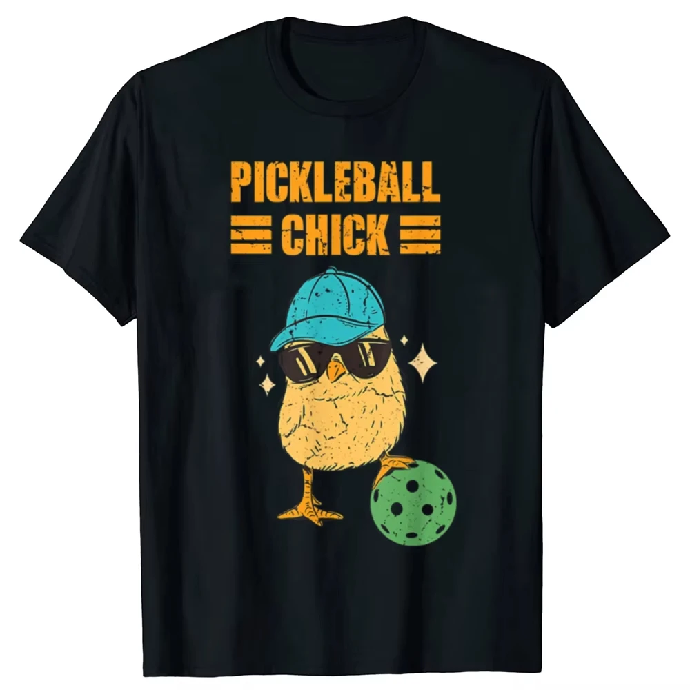 Забавные футболки с рисунком Pickleball Chick, мужская и женская модная повседневная футболка, свободная футболка большого размера из 100% хлопка
Забавные футболки с рисунком Pickleball Chick, мужская и женская модная повседневная футболка, свободная футболка большого размера из 100% хлопка