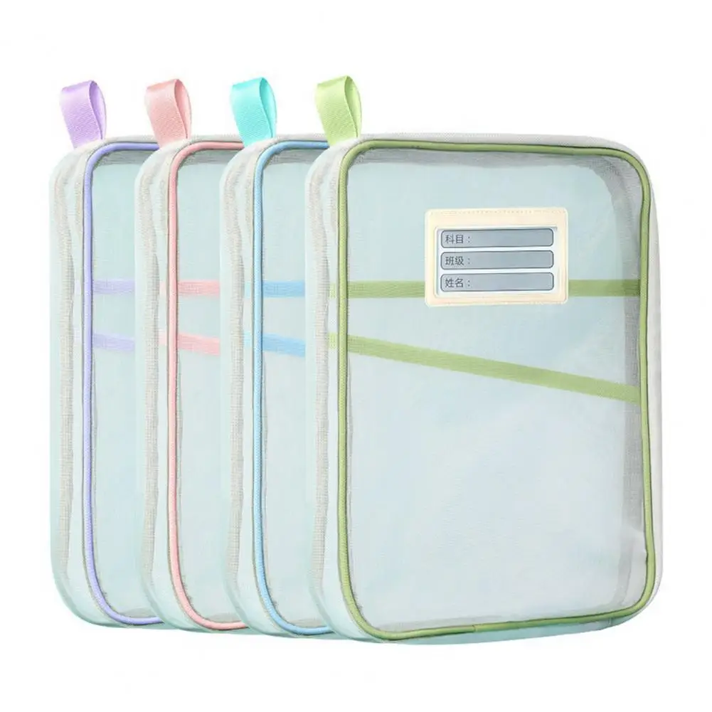 Bag Transparent Mesh File Folder Pouch Set for A4 Documents Nylon Zipper Organizer Bag with Strap for Home Office
Bag Transparent Mesh File Folder Pouch Set for A4 Documents Nylon Zipper Organizer Bag with Strap for Home Office