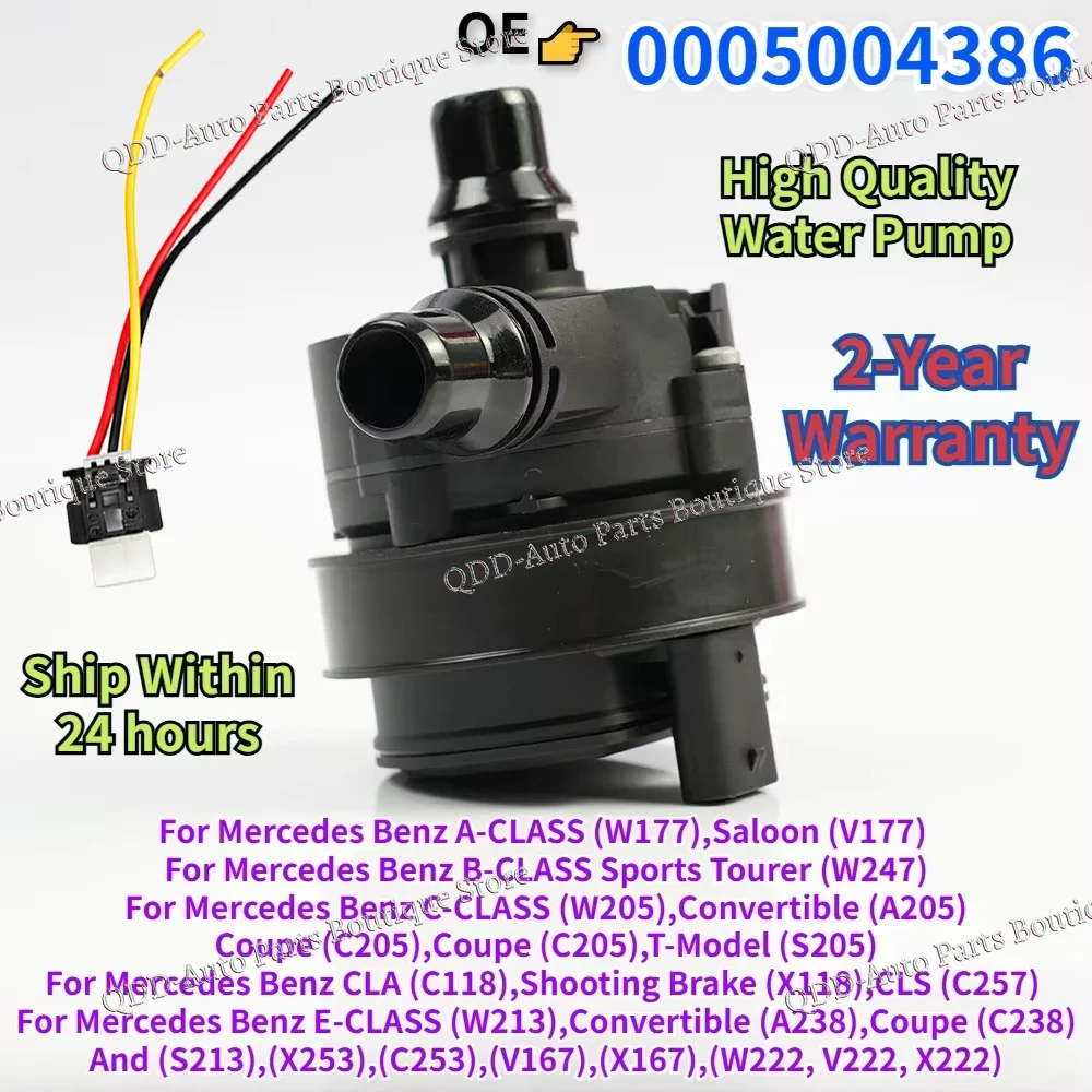 A0005004386 0005004386 0392023213 For Mercedes Benz A/B/C/E/S-CLASS A205 A238 C118 C205 C238 C253 W177 W205 W213 W247 Water Pump
A0005004386 0005004386 0392023213 For Mercedes Benz A/B/C/E/S-CLASS A205 A238 C118 C205 C238 C253 W177 W205 W213 W247 Water Pump