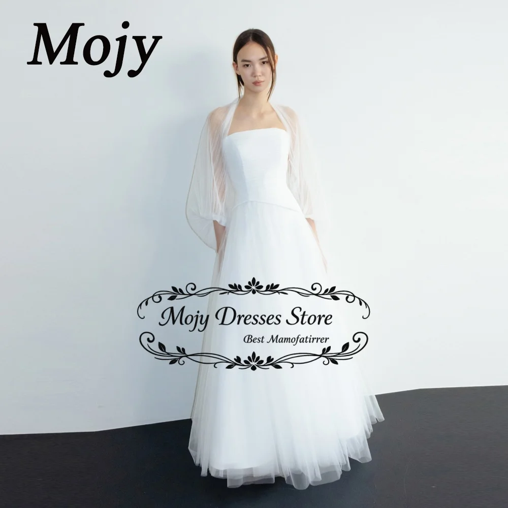 Mojy Princess Strapless Satin Tulle Korea Wedding Dresses Dropped A Line Bride Photos Shoot Dress Customized Long Wedding Gown
Mojy Princess Strapless Satin Tulle Korea Wedding Dresses Dropped A Line Bride Photos Shoot Dress Customized Long Wedding Gown