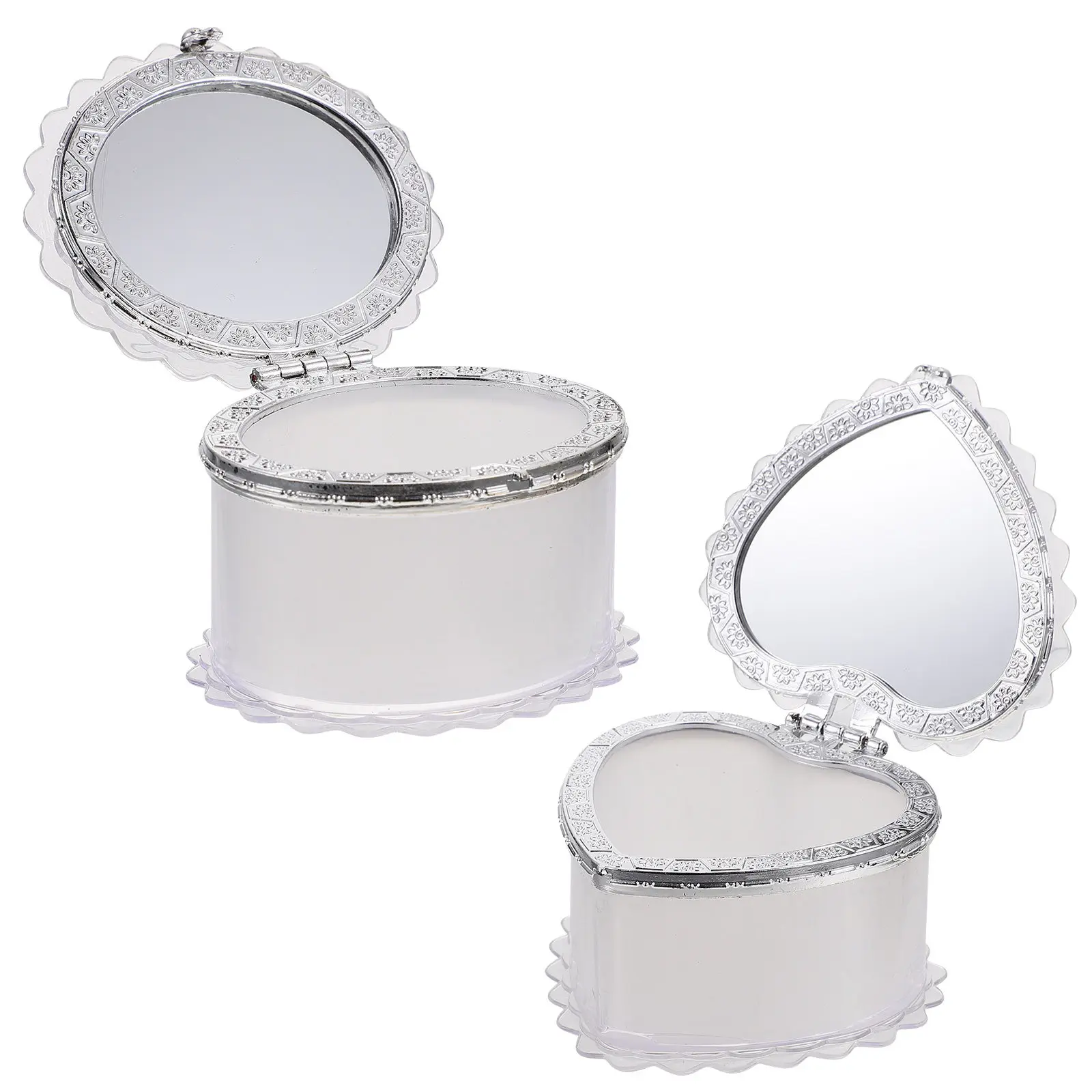 2Pcs Jewelry Storage Case with Mirror Portable Box for DIY Decoration Home Dressing Table Organizer Tidy Habit Supply
2Pcs Jewelry Storage Case with Mirror Portable Box for DIY Decoration Home Dressing Table Organizer Tidy Habit Supply