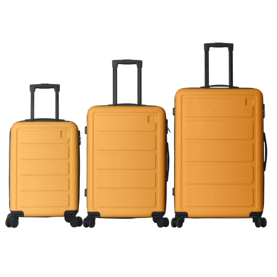 Luggage Sets for Travel: ABS Hardshell 3pcs Suitcase Set in Yellow, Lightweight Durable with Spinner Wheels 20''/24''/28''
Luggage Sets for Travel: ABS Hardshell 3pcs Suitcase Set in Yellow, Lightweight Durable with Spinner Wheels 20''/24''/28''