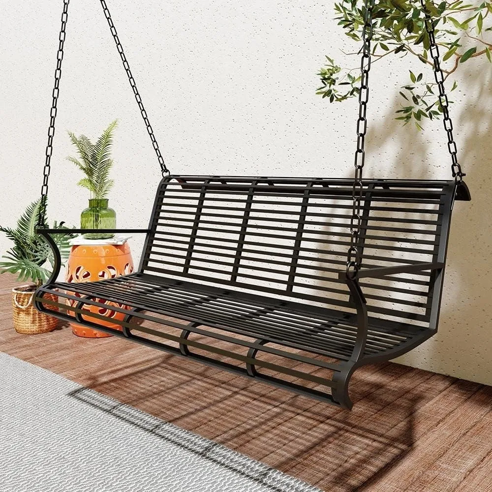 Durable Heavy Duty 500 Lb Roll Back Metal Porch Swing with Weather-Resistant Design and Comfortable Cushion
Durable Heavy Duty 500 Lb Roll Back Metal Porch Swing with Weather-Resistant Design and Comfortable Cushion