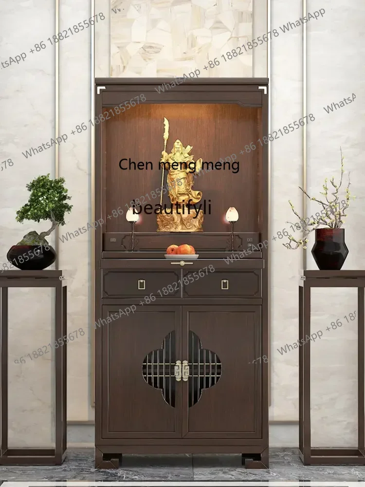 Новый китайский шкаф-купе из массива дерева для хранения одежды, современный шкаф для Будды в стиле легкой роскоши, алтарь для бога богатства
Новый китайский шкаф-купе из массива дерева для хранения одежды, современный шкаф для Будды в стиле легкой роскоши, алтарь для бога богатства