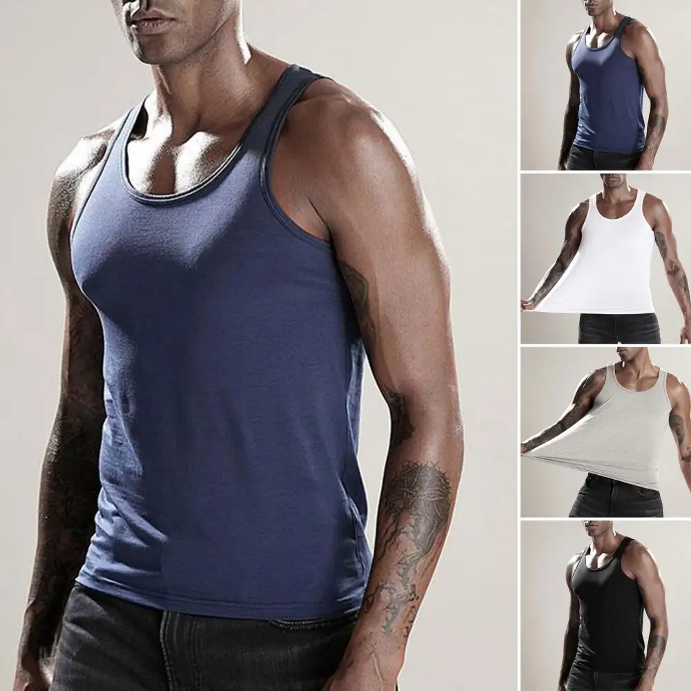 Men Vest Men's Slim Fit Gym Tank Top with Sweat Absorption Quick-drying Technology Solid Color O Neck Vest for Fitness
Men Vest Men's Slim Fit Gym Tank Top with Sweat Absorption Quick-drying Technology Solid Color O Neck Vest for Fitness