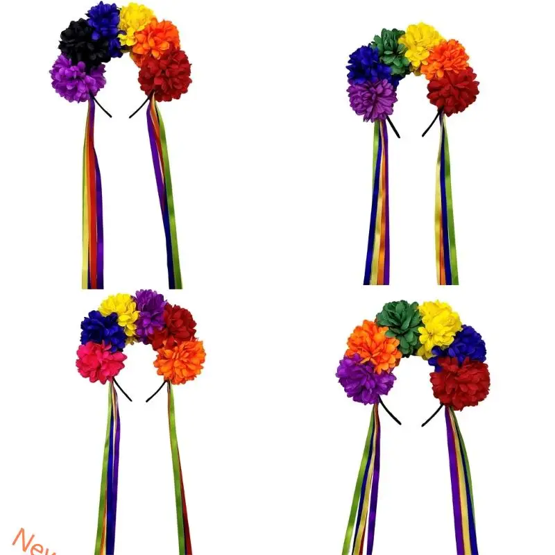 Halloween Bride Flower Crowns Headbands Wedding Tassels and Floral Hair Accessory for Costume Parties Props
Halloween Bride Flower Crowns Headbands Wedding Tassels and Floral Hair Accessory for Costume Parties Props