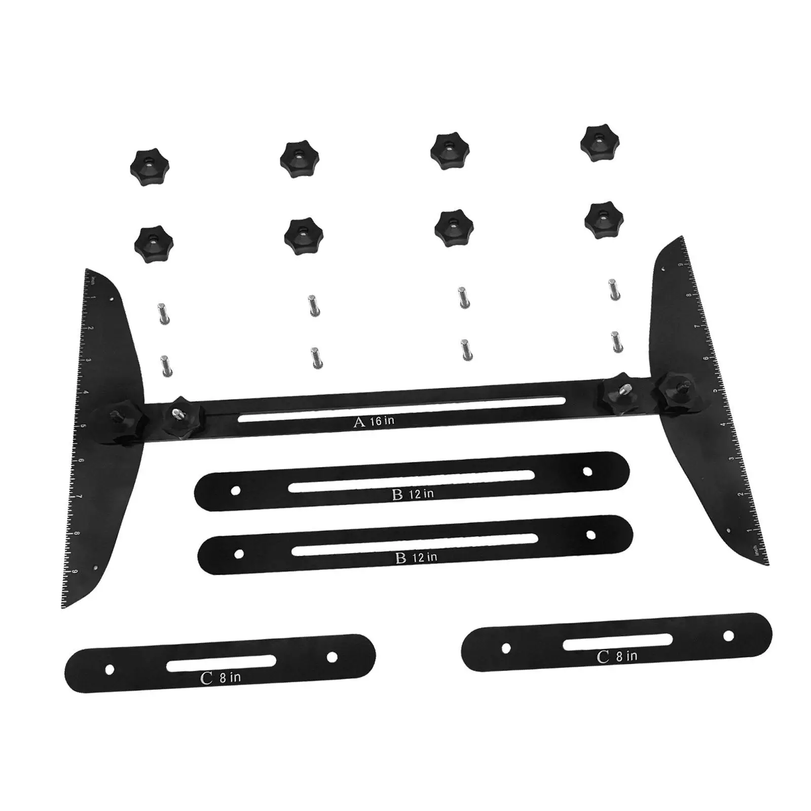 Stair Template Tool Self Scribe Tool Aluminum Alloy Easily Operate Stair Jig for many Types of Layout Projects
Stair Template Tool Self Scribe Tool Aluminum Alloy Easily Operate Stair Jig for many Types of Layout Projects