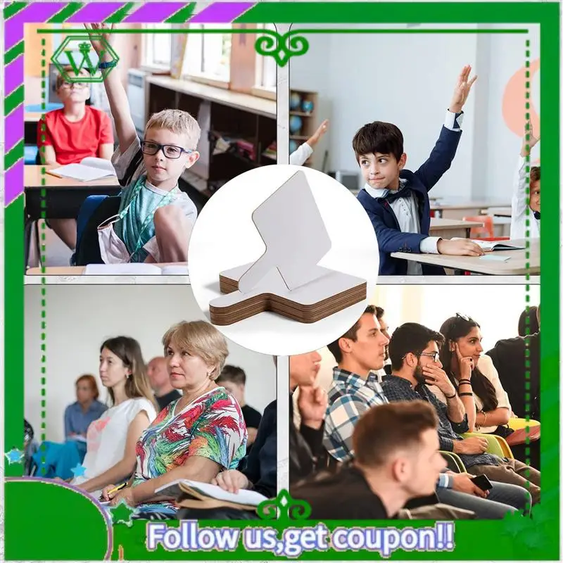Reliable-10Pcs 9.6X8inch Dry Erase Answers Paddle, Handhold Wooden White Board Double Sided Dry Erase Answer Board
Reliable-10Pcs 9.6X8inch Dry Erase Answers Paddle, Handhold Wooden White Board Double Sided Dry Erase Answer Board